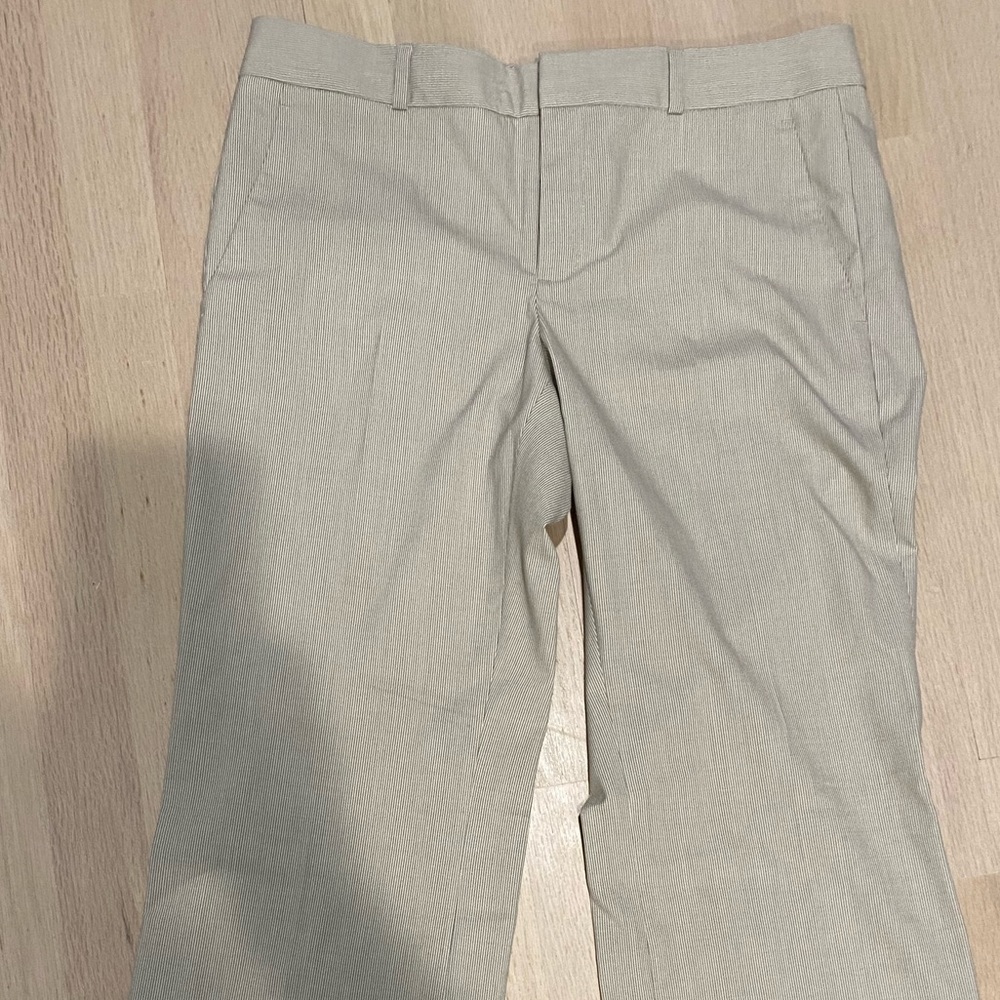 NWT Banana Republic Tan Striped Pants size 4